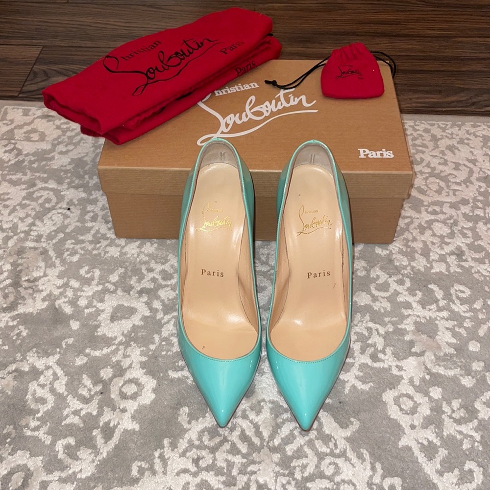 Christian Louboutin Pigalle Follies 100 patent 35.5